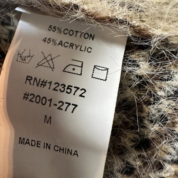 On Blue oversized cardigan sweater Womens M Abstract Animal Print - Picture 8 of 10